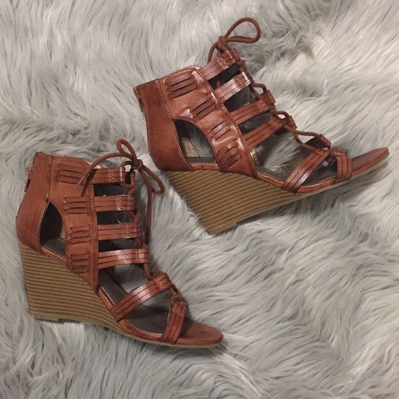 Rampage Shoes - Rampage lace up wedges “Devon” - 7.5